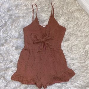 Pink Dotted Romper